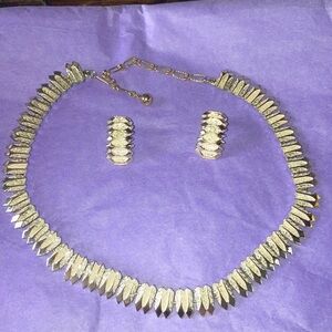 Vintage Kramer necklace and earring set